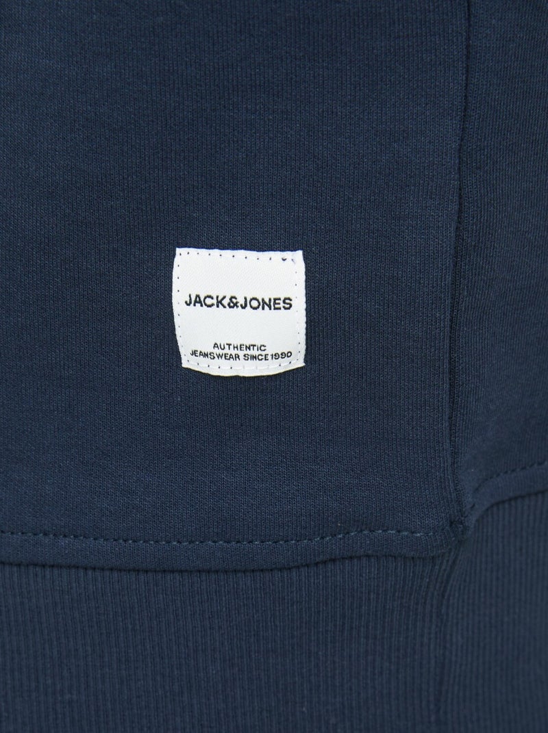 Sweatshirt Jack & Jones Basic Crew Neck Bleu - Kiabi