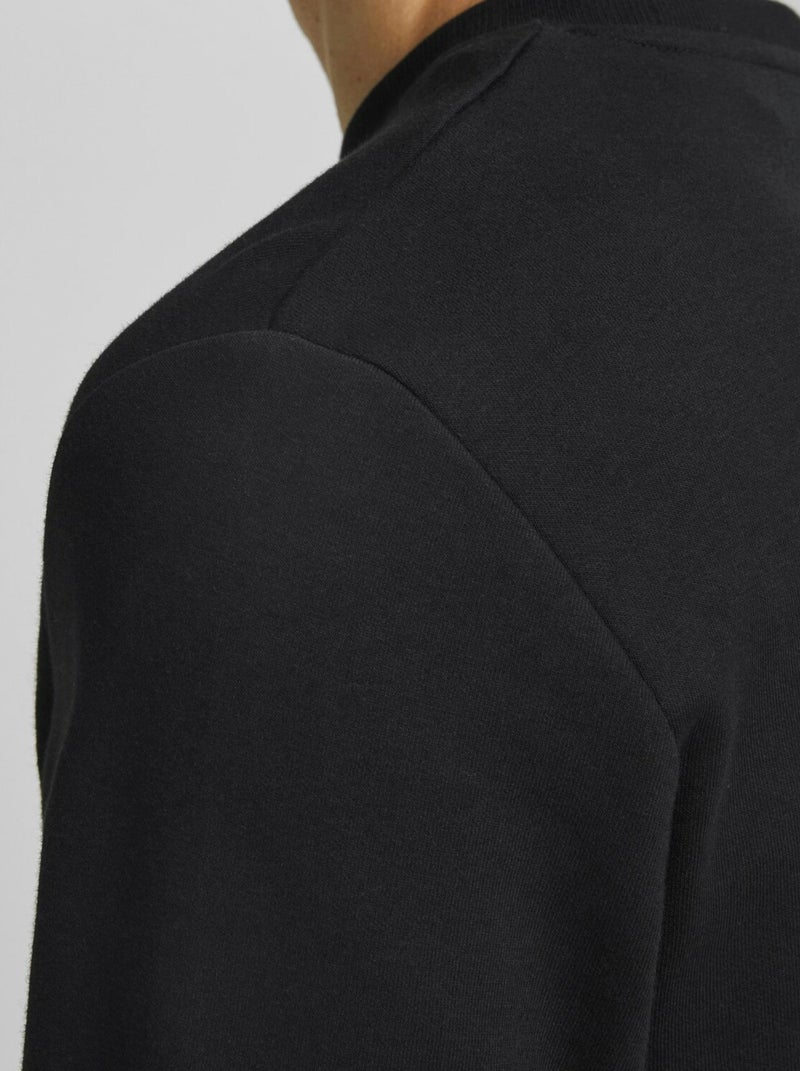 Sweatshirt Jack & Jones Basic Crew Neck Noir - Kiabi