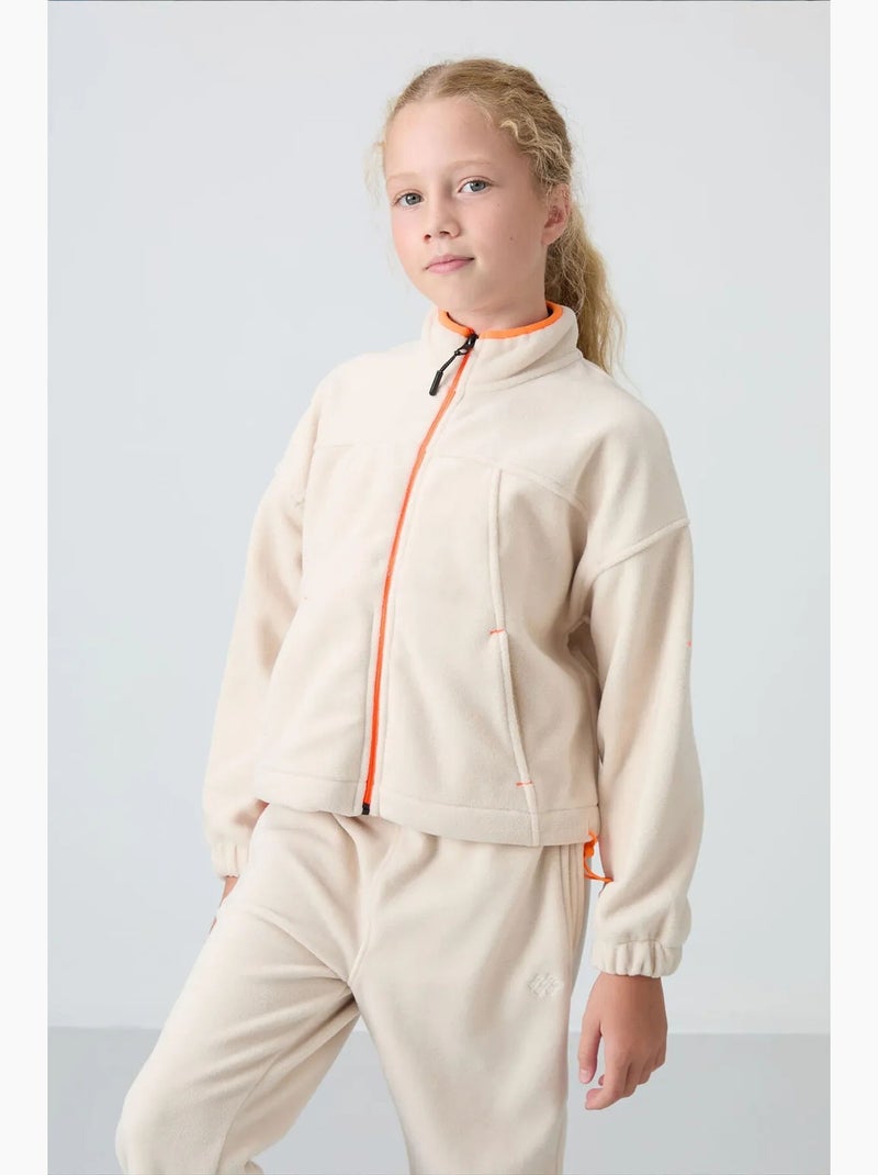 Sweatshirt jeunesse à fermeture éclair tommy Beige naturel - Kiabi