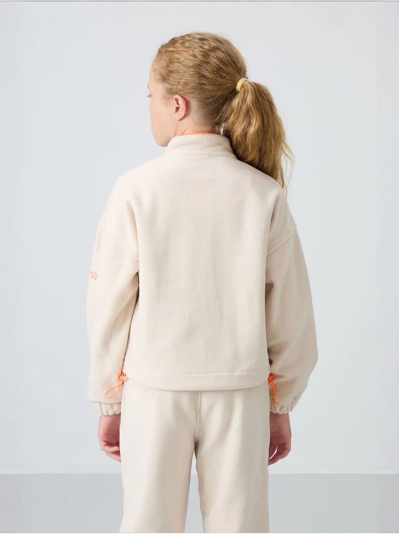 Sweatshirt jeunesse à fermeture éclair tommy Beige naturel - Kiabi