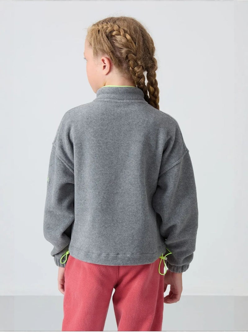 Sweatshirt jeunesse à fermeture éclair tommy Gris - Kiabi