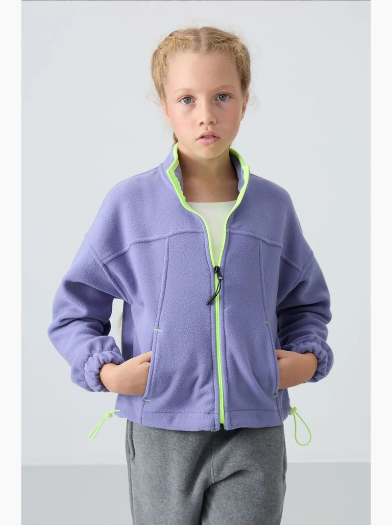 Sweatshirt jeunesse à fermeture éclair tommy Lavande - Kiabi