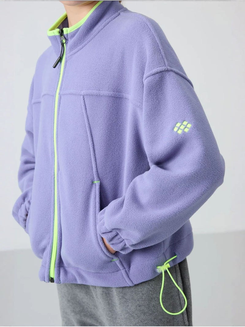 Sweatshirt jeunesse à fermeture éclair tommy Lavande - Kiabi