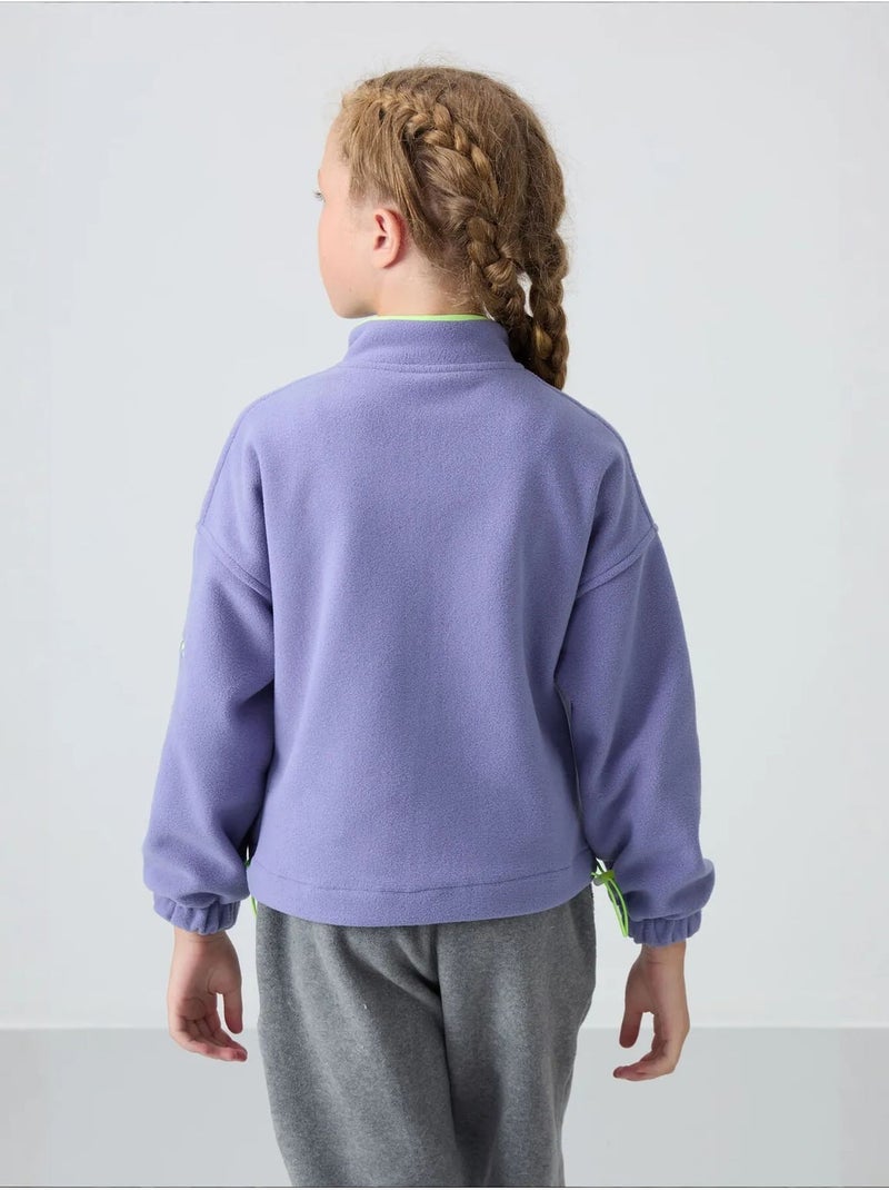 Sweatshirt jeunesse à fermeture éclair tommy Lavande - Kiabi