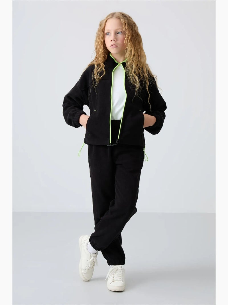 Sweatshirt jeunesse à fermeture éclair tommy Noir - Kiabi