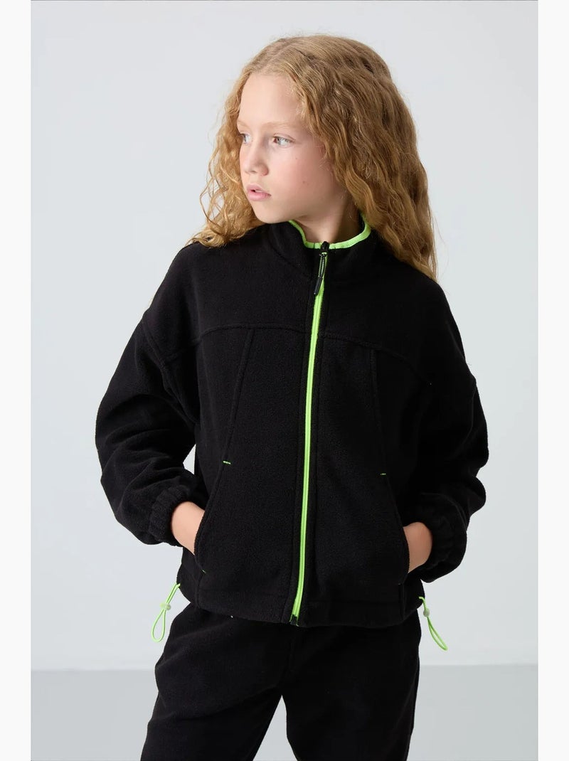 Sweatshirt jeunesse à fermeture éclair tommy Noir - Kiabi