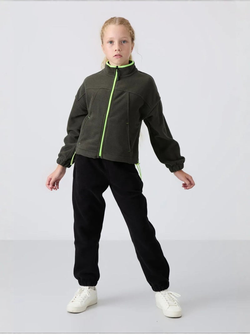 Sweatshirt jeunesse à fermeture éclair tommy Vert kaki - Kiabi