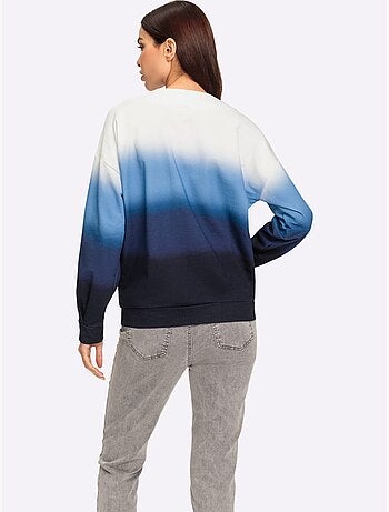 Sweatshirt Joli Dégradé De Couleurs - Taille Standard - Helline