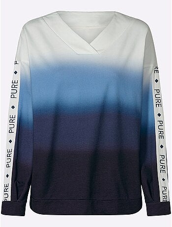 Sweatshirt Joli Dégradé De Couleurs - Taille Standard - Helline