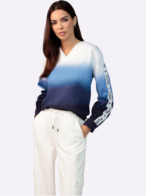 Sweatshirt Joli Dégradé De Couleurs - Taille Standard - helline - Kiabi