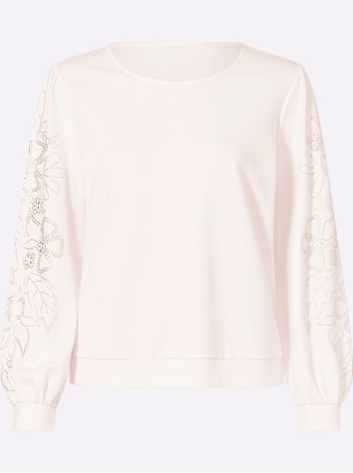 Sweatshirt Jolies Pierres Brillantes Fantaisie - Taille Standard - Helline - Kiabi Sweatshirt Jolies Pierres Brillantes Fantaisie - Taille Standard - Helline - Kiabi