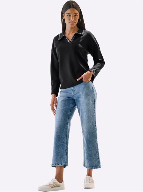 Sweatshirt Jolis Rivets Fantaisie - Taille Standard - helline - Kiabi