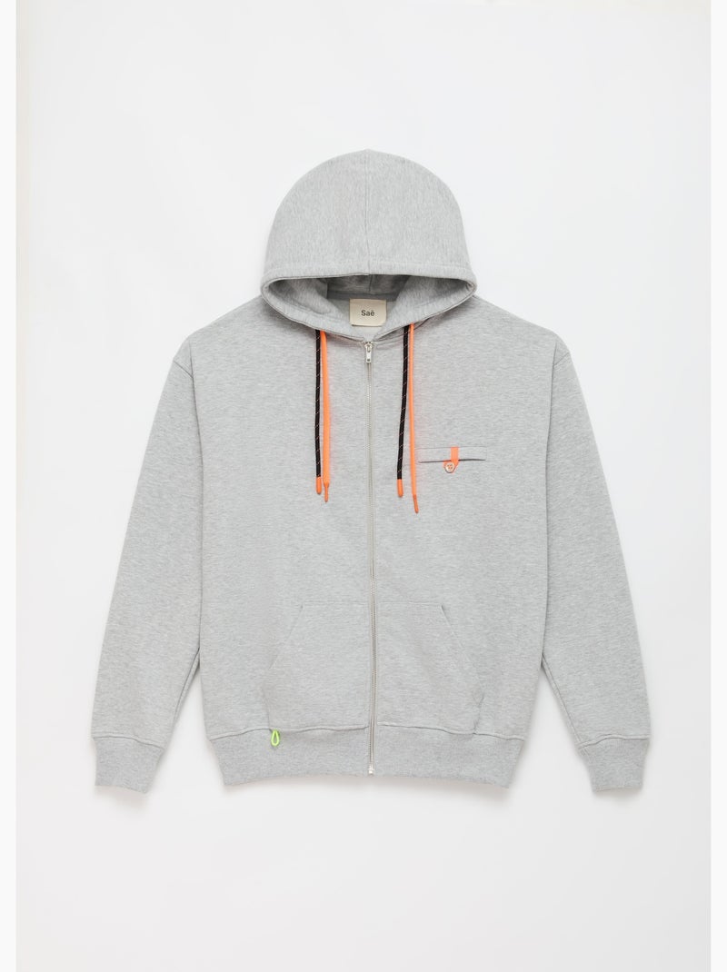 Sweatshirt kachi kachi  homme - sae paris Gris chiné - Kiabi