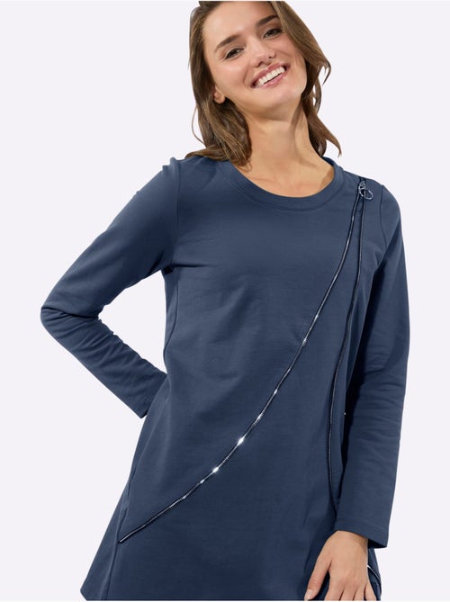 Sweatshirt Long 50% Coton - Taille Standard - Witt - Kiabi Sweatshirt Long 50% Coton - Taille Standard - Witt - Kiabi