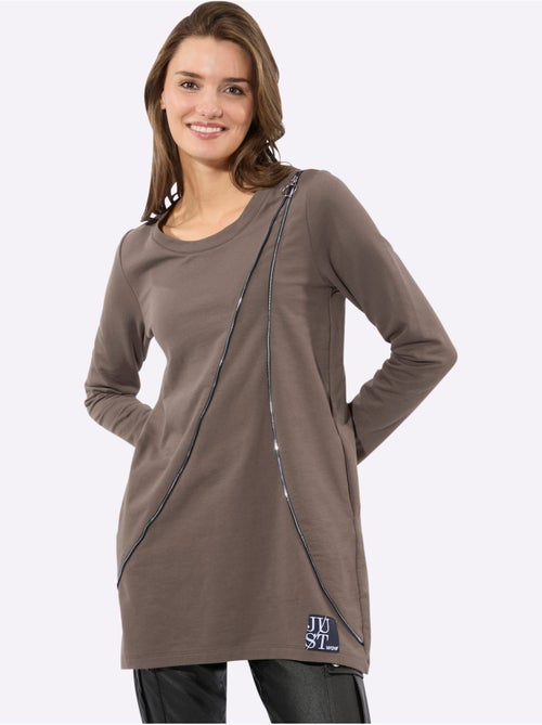 Sweatshirt Long 50% Coton - Taille Standard - Witt - Kiabi