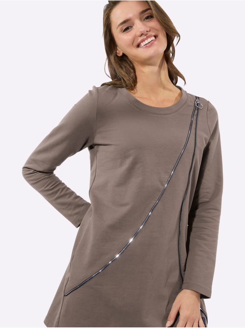 Sweatshirt Long 50% Coton - Taille Standard - Witt - Kiabi