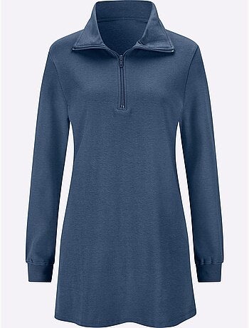 Sweatshirt long qualité sweatshirt agréable - taille standard - moda vilona