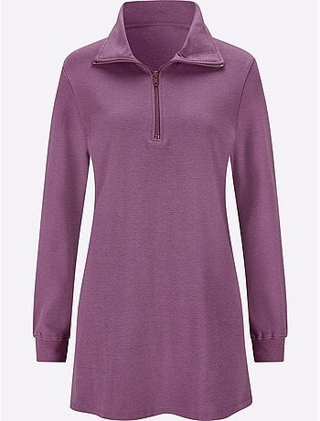Sweatshirt long qualité sweatshirt agréable - taille standard - moda vilona