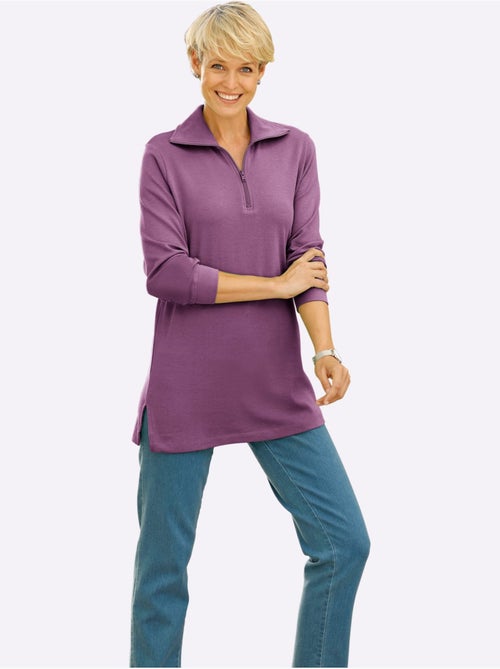 Sweatshirt long qualité sweatshirt agréable - taille standard - moda vilona - Kiabi Sweatshirt long qualité sweatshirt agréable - taille standard - moda vilona - Kiabi