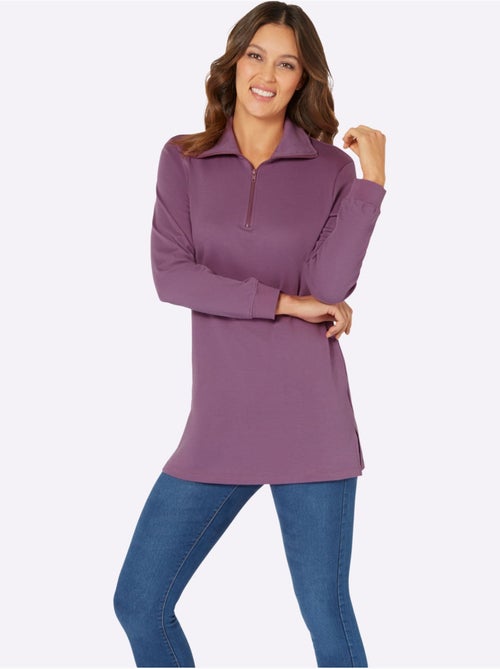 Sweatshirt long qualité sweatshirt agréable - taille standard - moda vilona - Kiabi Sweatshirt long qualité sweatshirt agréable - taille standard - moda vilona - Kiabi