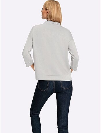 Sweatshirt Mancherons Tendance - Taille Standard - Helline