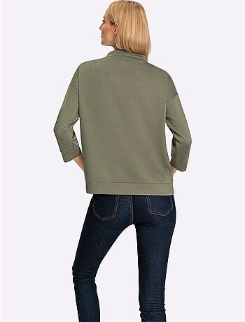 Sweatshirt Mancherons Tendance - Taille Standard - Helline
