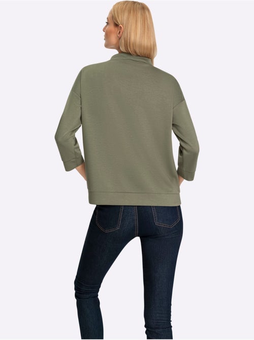 Sweatshirt Mancherons Tendance - Taille Standard - helline - Kiabi