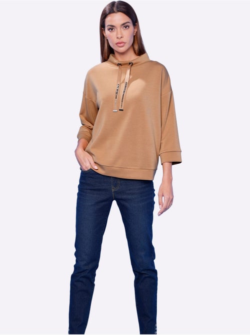 Sweatshirt Mancherons Tendance - Taille Standard - helline - Kiabi