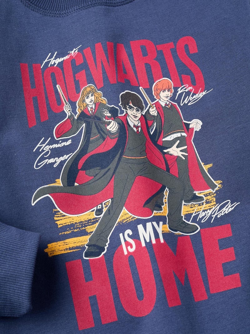 Sweatshirt matelassé, 100% coton HARRY POTTER Bleu foncé - Kiabi