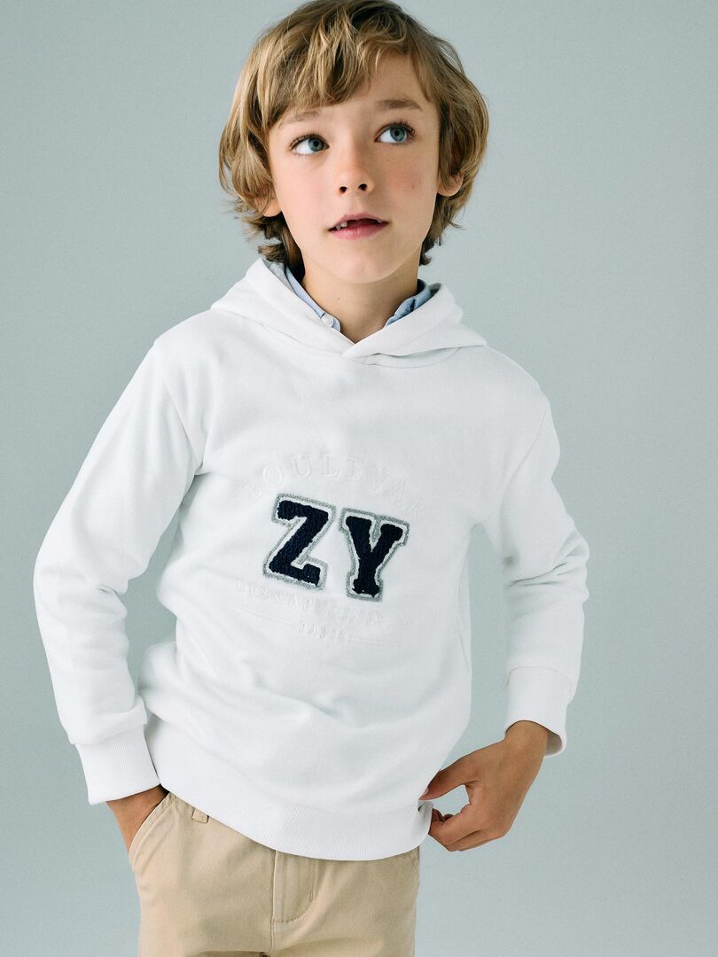 Sweatshirt matelassé, à capuche OLYMPIA Blanc - Kiabi