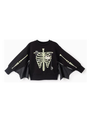 Sweatshirt matelassé, avec ailes amovibles HALLOWEEN