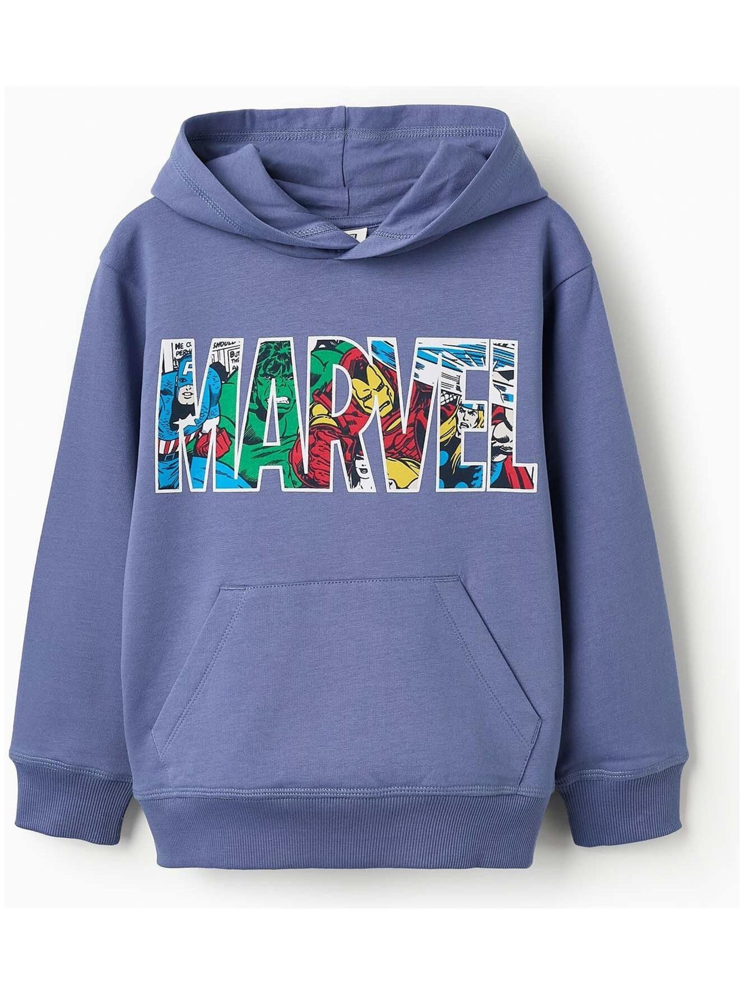 Sweatshirt matelasse avec capuche et imprime Marvel AVENGERS