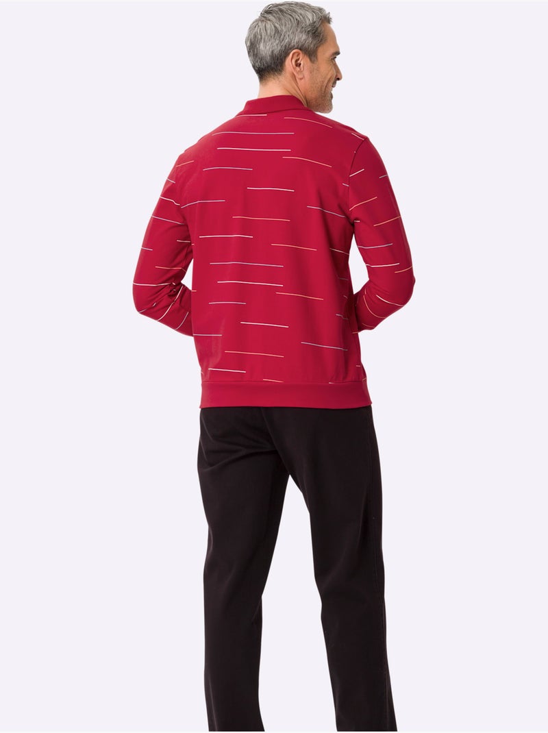 Sweatshirt matière sweat - taille standard - moda vilona Rouge - Kiabi