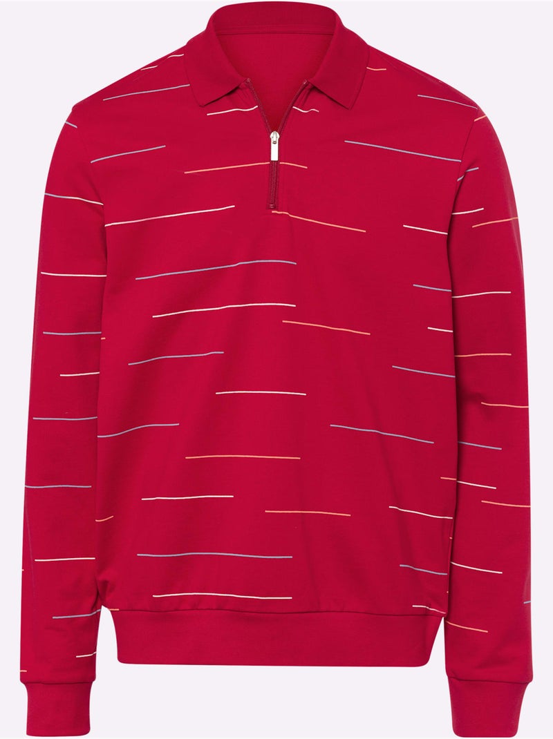 Sweatshirt matière sweat - taille standard - moda vilona Rouge - Kiabi