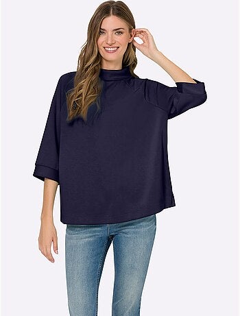 Sweatshirt Mélange De Modal Doux - Taille Standard - Helline