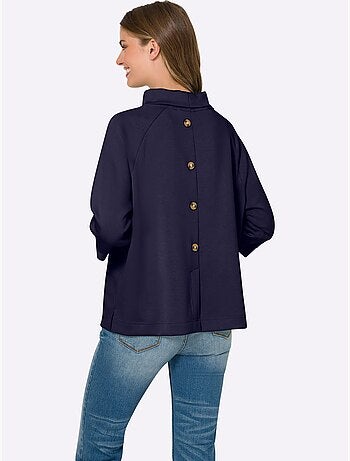 Sweatshirt Mélange De Modal Doux - Taille Standard - Helline