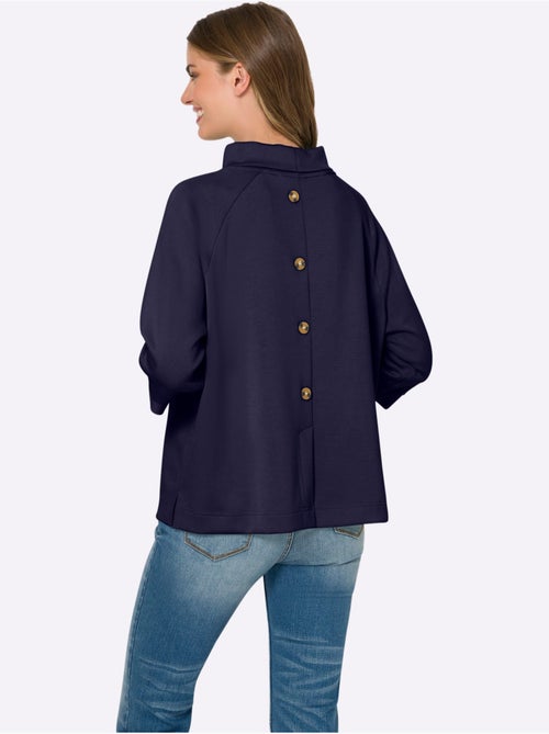 Sweatshirt Mélange De Modal Doux - Taille Standard - helline - Kiabi
