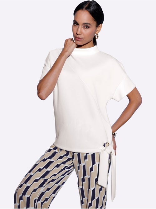 Sweatshirt Mélange De Modal Doux - Taille Standard - Helline - Kiabi Sweatshirt Mélange De Modal Doux - Taille Standard - Helline - Kiabi