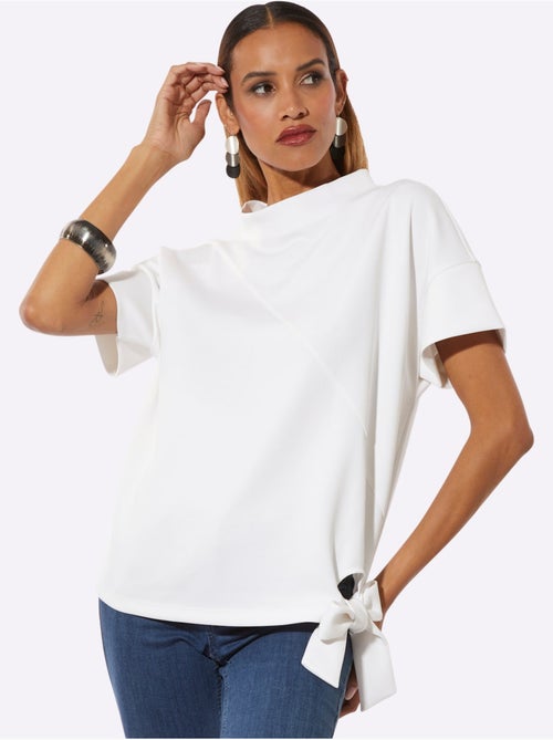 Sweatshirt Mélange De Modal Doux - Taille Standard - Helline - Kiabi Sweatshirt Mélange De Modal Doux - Taille Standard - Helline - Kiabi