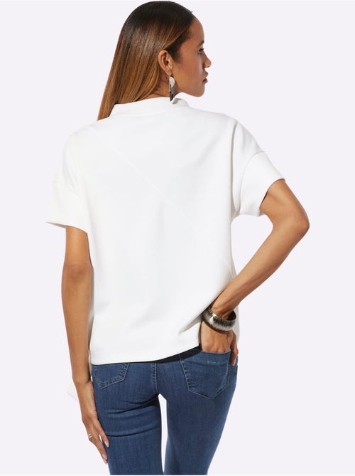 Sweatshirt Mélange De Modal Doux - Taille Standard - Helline - Kiabi Sweatshirt Mélange De Modal Doux - Taille Standard - Helline - Kiabi