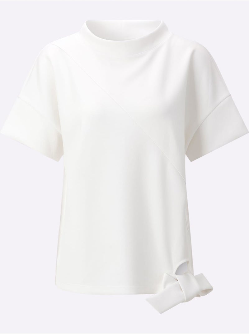 Sweatshirt Mélange De Modal Doux - Taille Standard - Helline Ecru - Kiabi