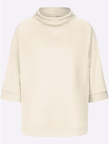 Sweatshirt mélange de modal doux - taille standard - helline
