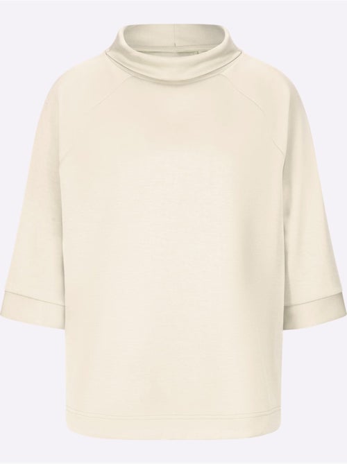 Sweatshirt Mélange De Modal Doux - Taille Standard - helline - Kiabi