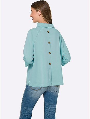 Sweatshirt Mélange De Modal Doux - Taille Standard - Helline