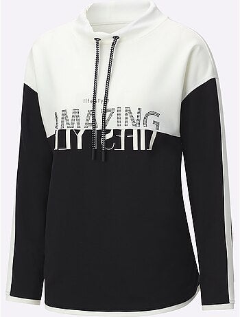 Sweatshirt mélange de modal doux - taille standard - helline