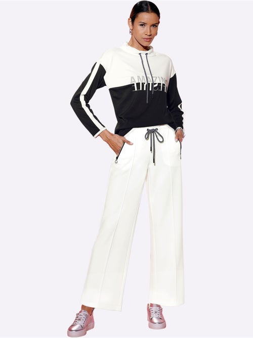 Sweatshirt Mélange De Modal Doux - Taille Standard - Helline - Kiabi