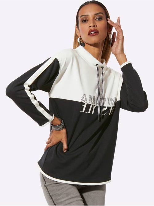 Sweatshirt Mélange De Modal Doux - Taille Standard - Helline - Kiabi
