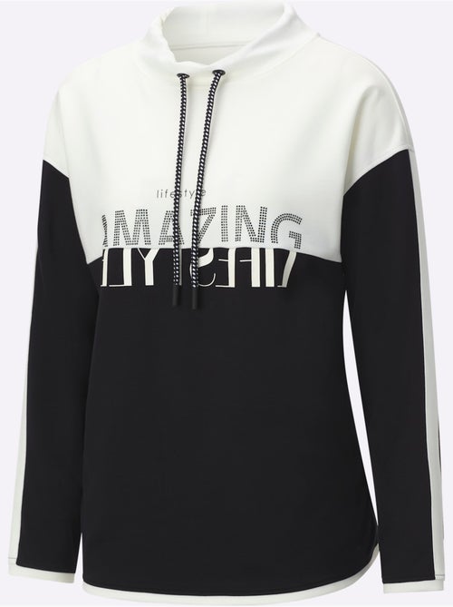 Sweatshirt Mélange De Modal Doux - Taille Standard - Helline - Kiabi