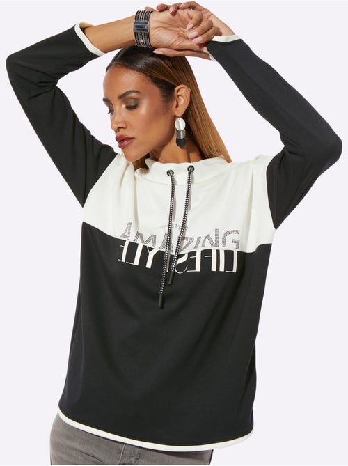 Sweatshirt Mélange De Modal Doux - Taille Standard - Helline - Kiabi