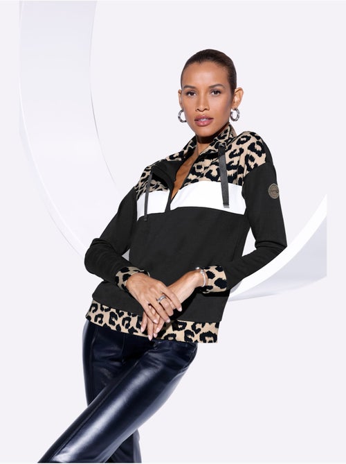 Sweatshirt Mélange De Modal Doux - Taille Standard - Helline - Kiabi